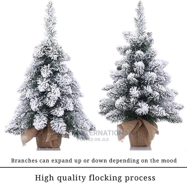 2 Pack 3’ Lighted Flocked Virginia Pine Trees · Photo 4