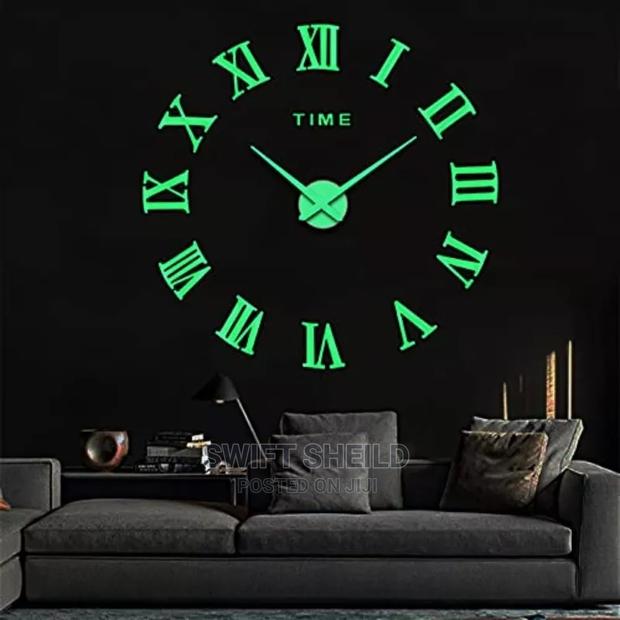Glow 3d Wall Clock(Large Size 100 - 120cm) · Photo 2