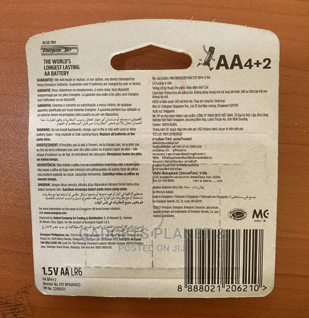 2A AA Energizer Max Battery | 4+2pcs · Photo 4