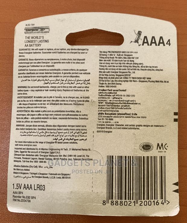 3A AAA Energizer Max - 4pcs · Photo 4