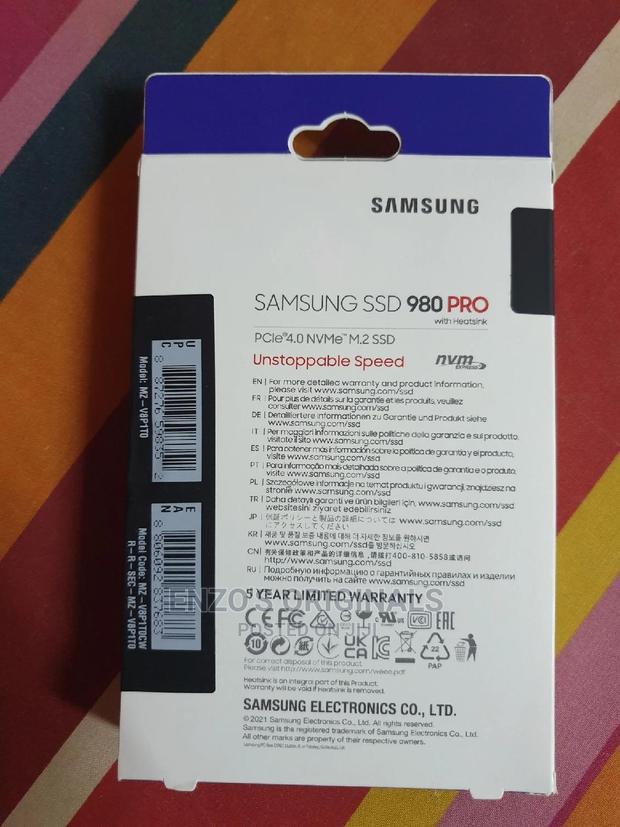 Samsung 980pro 1tb Pc Ps5 Storage Gen 4 Plus Heatsink · Photo 4