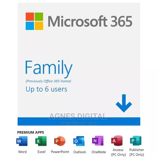 Microsoft 365 Family - 12-Month Subscription Key - (Email)