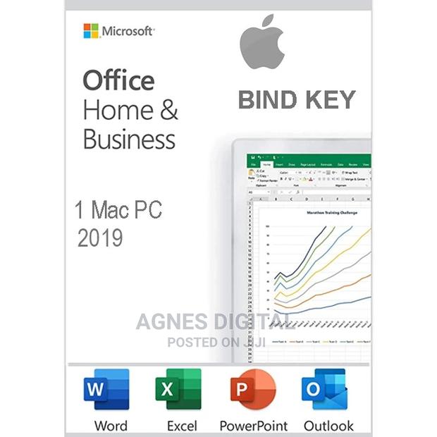 Microsoft Office 2019 Home and Business Apple Mac–(Bind Key)