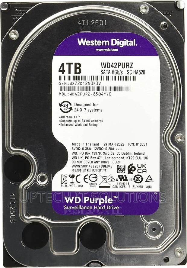Western Digital Purple 4TB Surveillance Hard Disk Drive · Photo 2