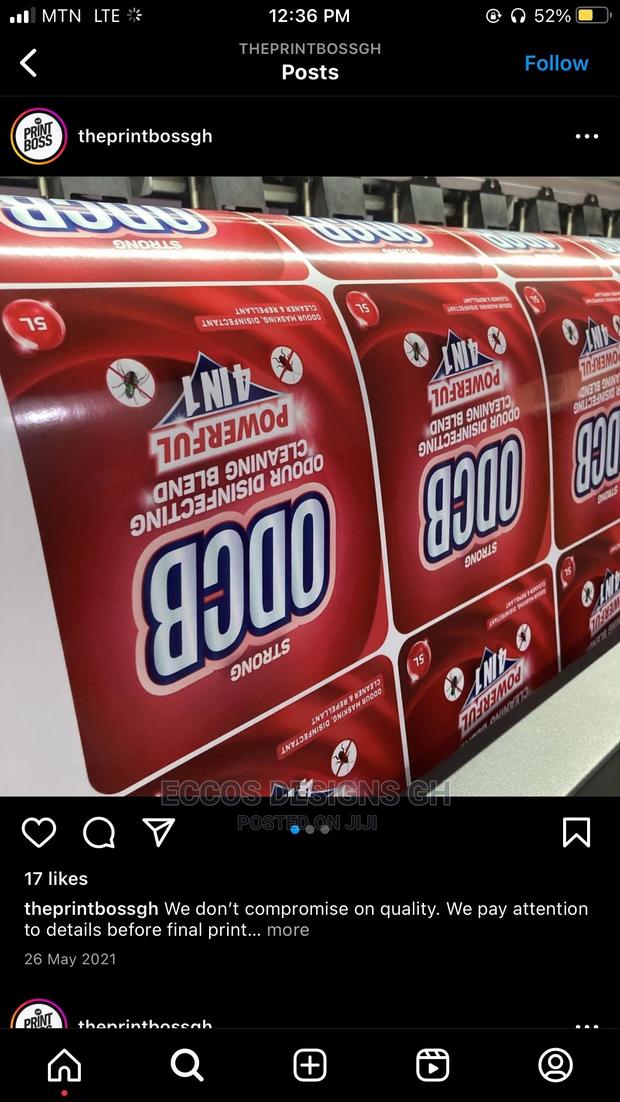 Label and Sticker Printing