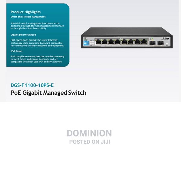 D-Link DGS-F1100-10ps-E 8 Port Poe Gigabit Managed Switch 2 · Photo 3