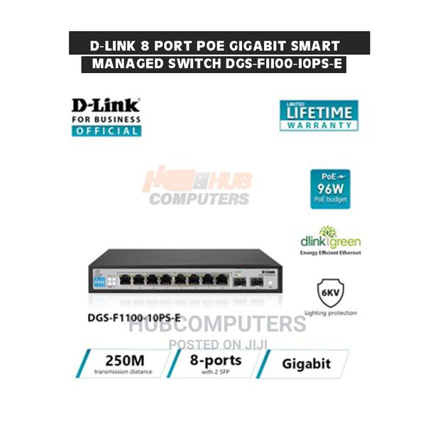 D-Link DGS-F1100-10PS 8port Poe Gigabit Smart Managed Switch · Photo 1