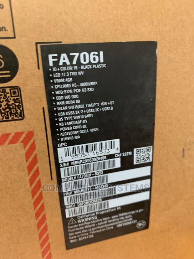New Laptop Asus TUF Gaming A15 8GB AMD Ryzen SSD 512GB · Photo 3