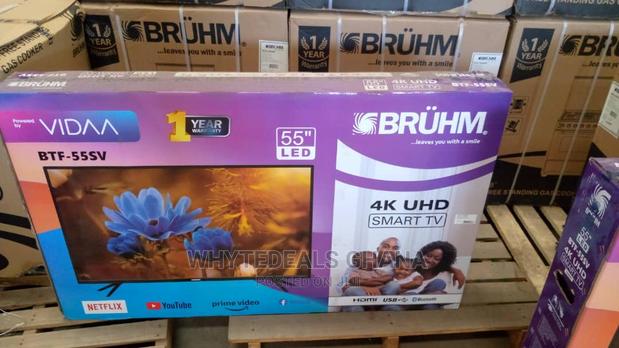 55'' Smart Uhd 4K Bruhm Satellite LED TV Free Wall Mount photo 2
