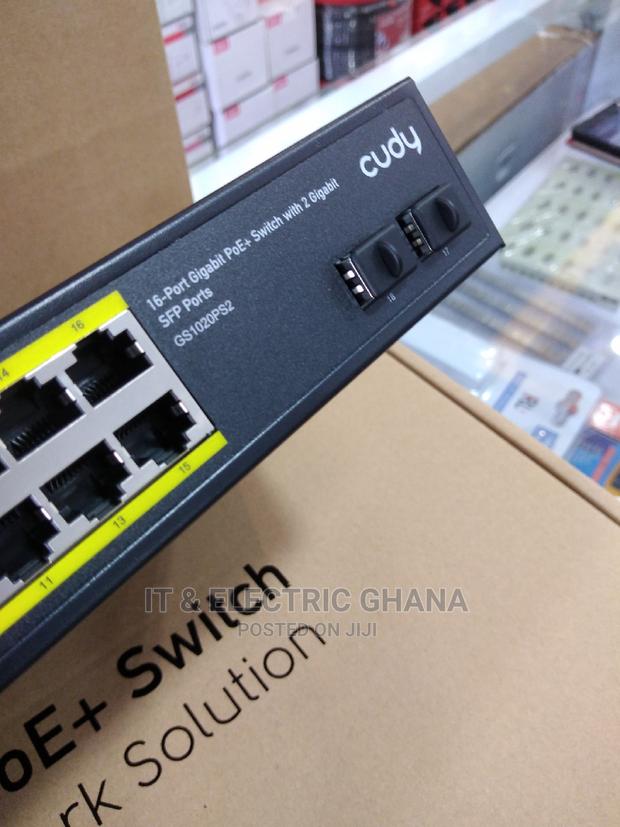 Cudy 16port Gigabit Poe Switch With 2 SFP