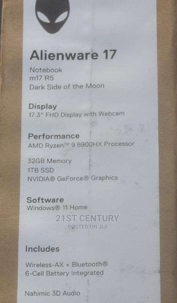 New Laptop Dell Alienware M17 R5 32GB AMD Ryzen SSD 1T · Photo 4