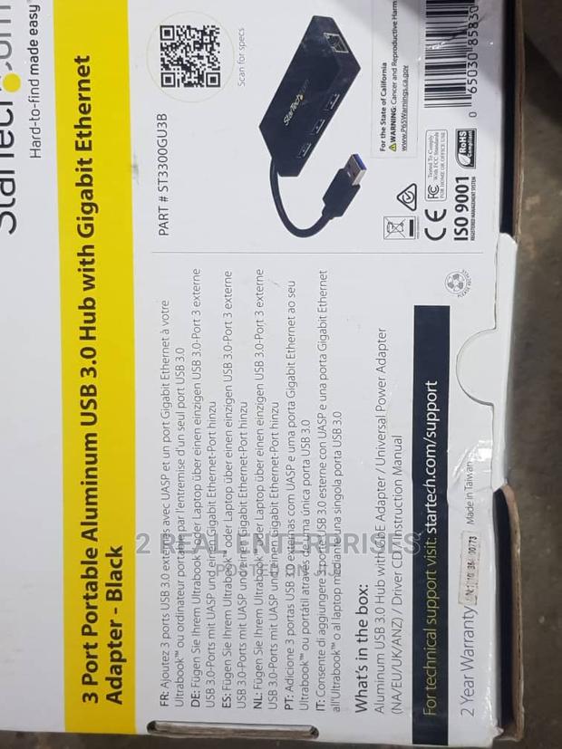 3 Port Portable Aluminium Gigabit Ethernet Adapter