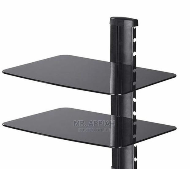 Double Layers DVD Stand/Shelf With Black Color Glass · Photo 2