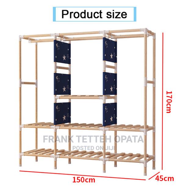 Wooden Fabric Wardrobe photo 4