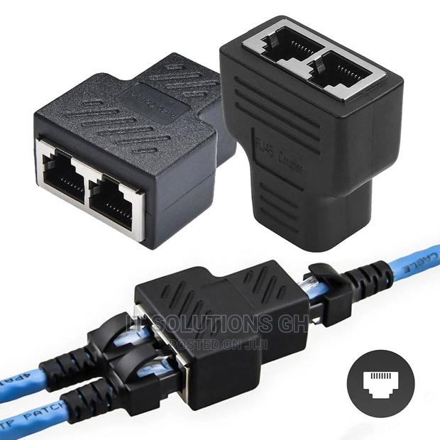 RJ45 Splitter Adapter 1 to 2 Port Female to Female Internet · Photo 2