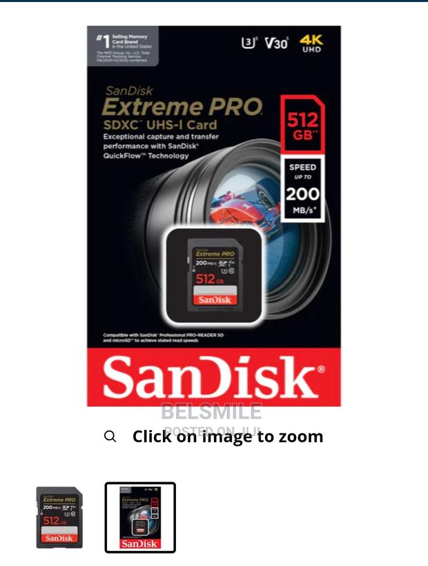 Sandisk 512GB Extreme PRO UHS-I SDXC Memory Card