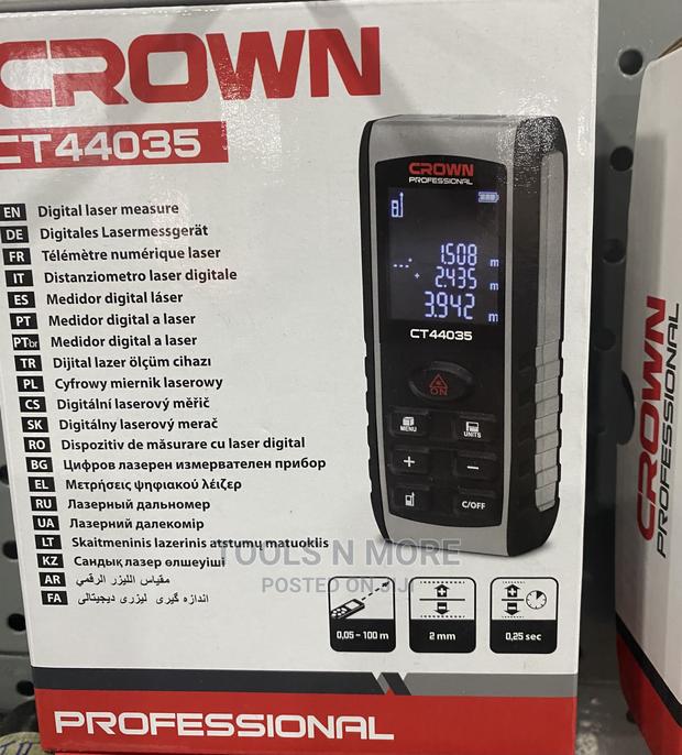 CROWN Digital Laser Distance Detector (100m) -Pocket