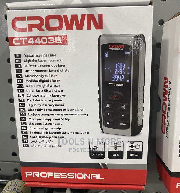CROWN Digital Laser Distance Detector (100m) -Pocket