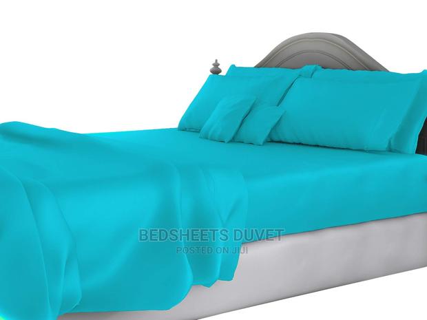 6 Pieces Turquoise Blue Bedsheet Set · Photo 2