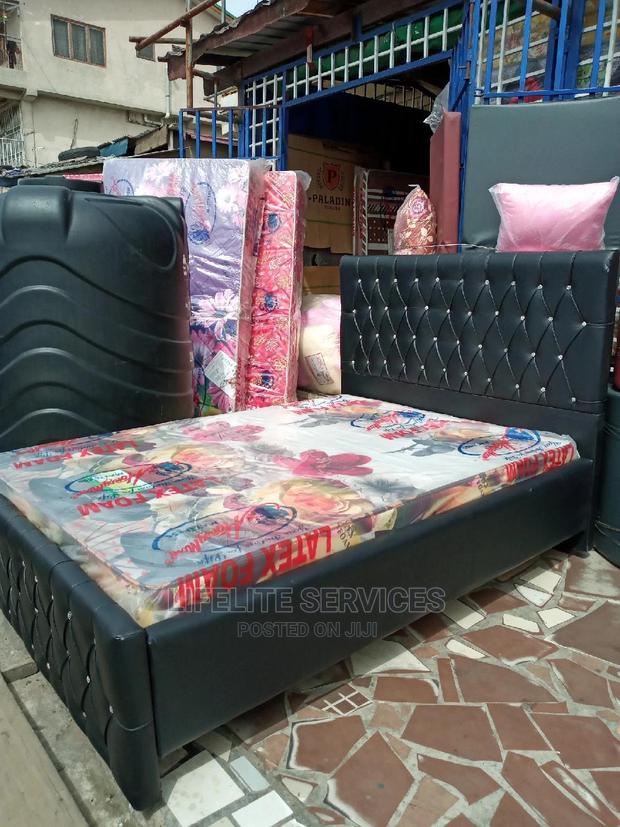 Bed With Mattress 6inches Large Size