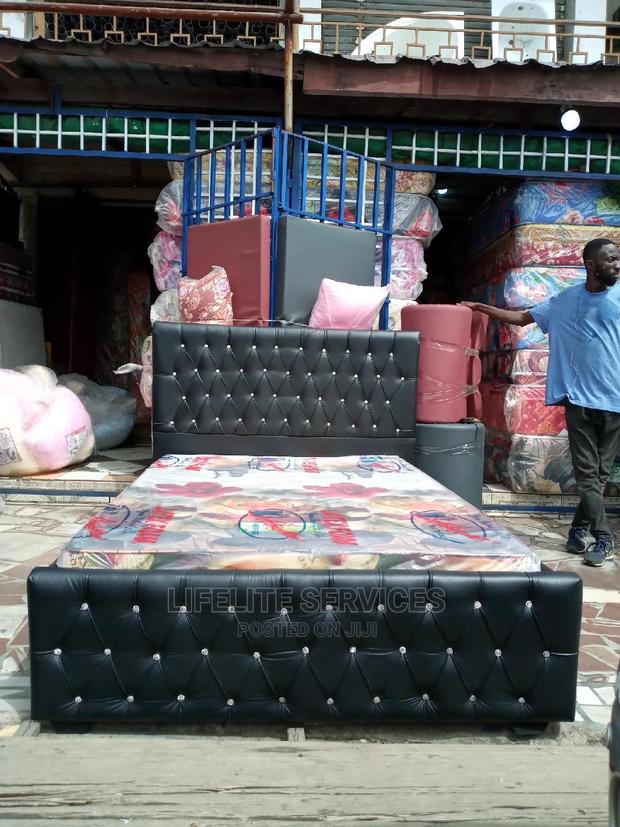 Bed With Mattress 6inches Large Size