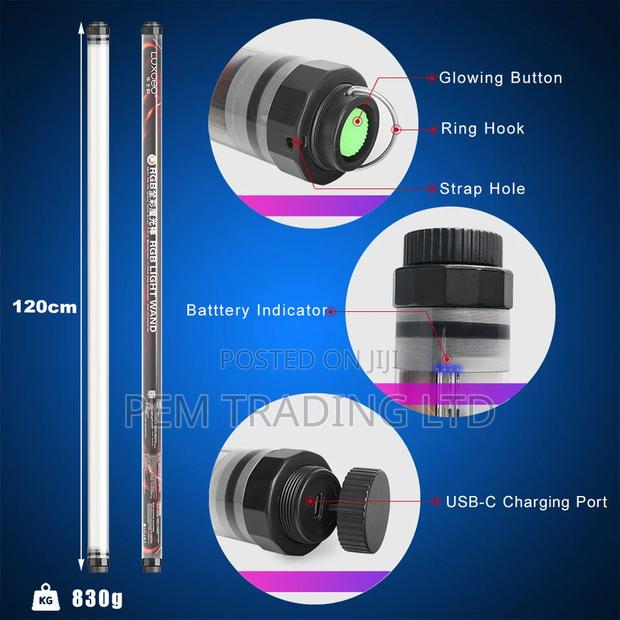 LUXCEO P120 4ft Waterproof RGB Tube Light photo 5