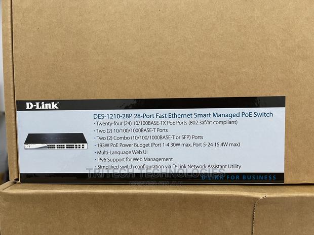 D-Link Des-1210-28p 28port Fastethernet Smart Managed Switch · Photo 3