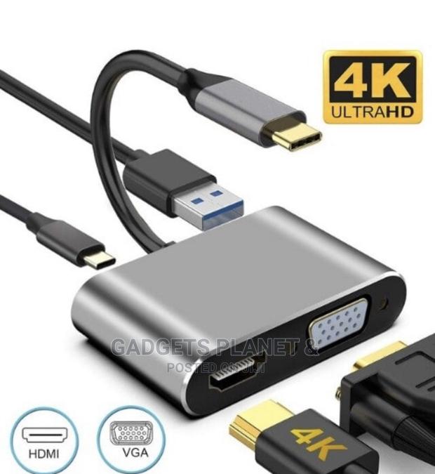 4 in 1 USB C to HUB PD + HDTV + VGA + USB 3.0 - · Photo 4