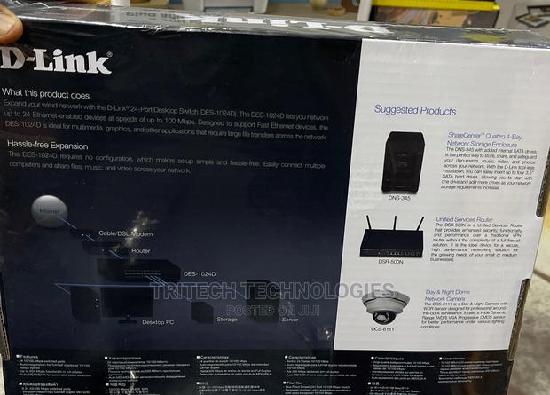D-Link 24-Port 10/100 Desktop Switch · Photo 4