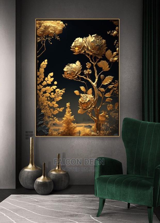 Beautiful Luxurious Wall Paintings(Available in Diff Color · Photo 1