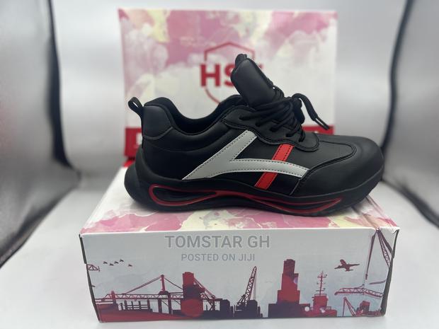 HSE Red Steel Toe Sneakers Shoe photo 2