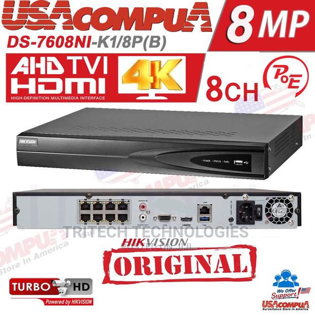 NVR 8ch Poe 8mp Ds-7608n1-/8p (B) · Photo 2