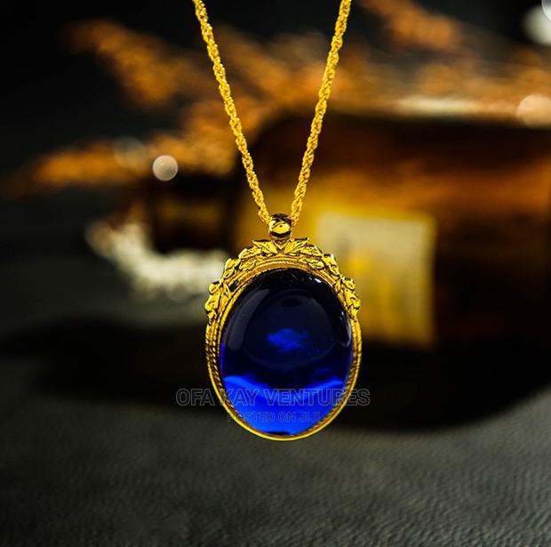 Fashion Necklace Red and Blue · Photo 3