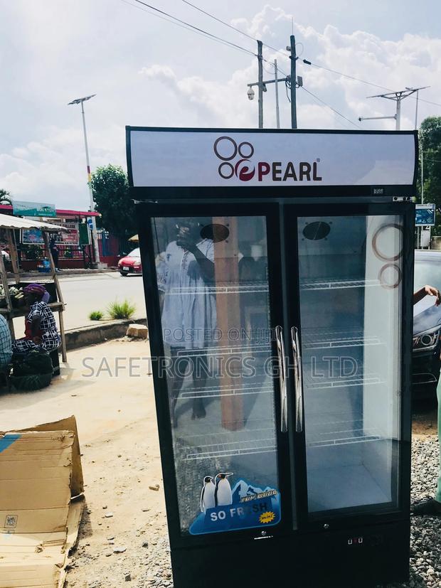 Available PVC-74 Double Display Door Fridge Pearl · Photo 2