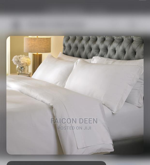 Quality Pure White Cotton Bedsheets (100% Cotton) · Photo 2