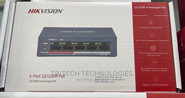 HIKVISION DS-3E0106HP-E 4 Port Fast Unmanaged POE Switch · Photo 4
