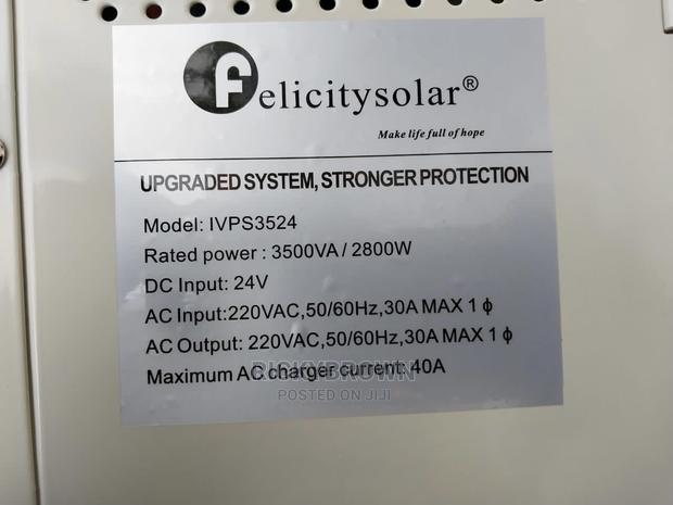 24V 3.5kva Felicity Power Inverter photo 2