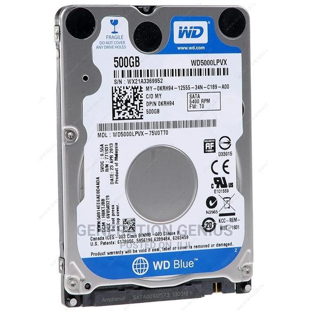 500GB Western Digital Laptop Hard Drive photo 3