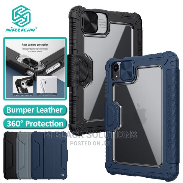 iPad 10th Gen 10.9 2022 Bumper Pro Leather Tablet Case(Blue) · Photo 4