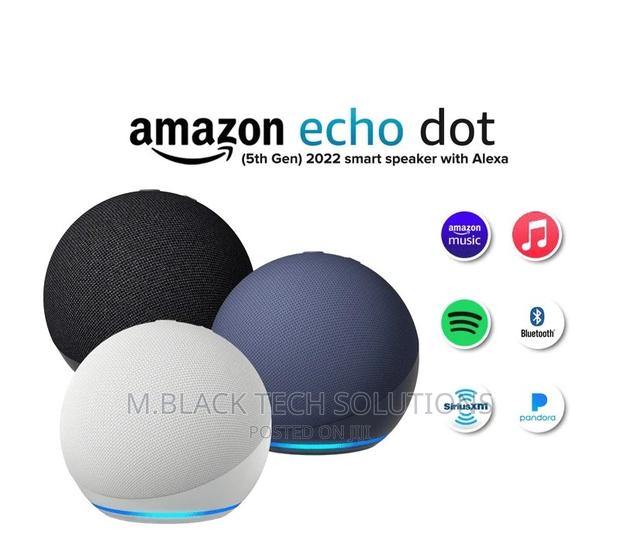 Echo Dot (5th Gen) With Clock | Smartspeaker With Alexa photo 2