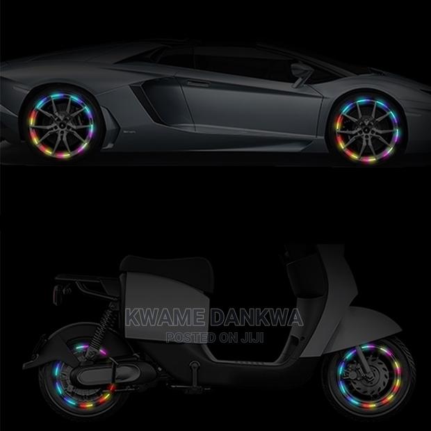 Reflective Rainbow Car Rim Stickers photo 2