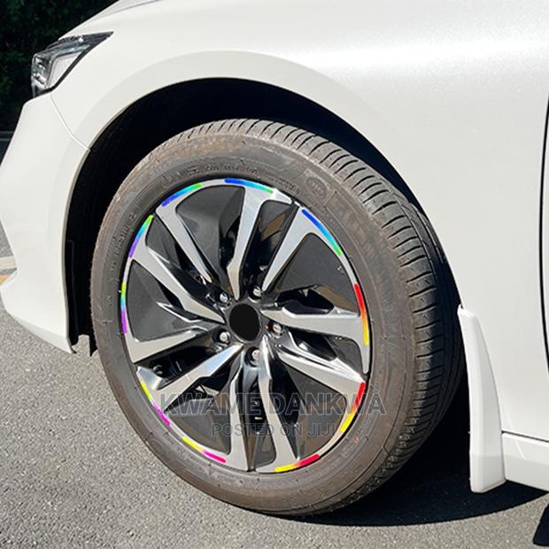 Reflective Rainbow Car Rim Stickers photo 3