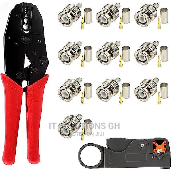 Rg60 BNC Crimp Connectors and Coax Cable Crimp Tool for Rg5 · Photo 2