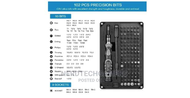 Precision Screwdriver Set 106 In 1 With 102 Bits photo 2