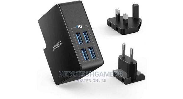 Anker Powerport 4 Lite Interchangeable EU And UK Plugs – Bla · Photo 4