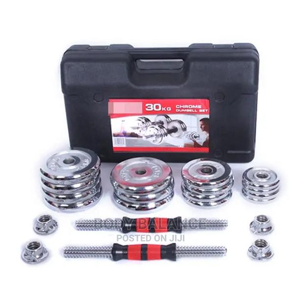 Pure Metal 30kg Dumbbells/Barbell · Photo 4