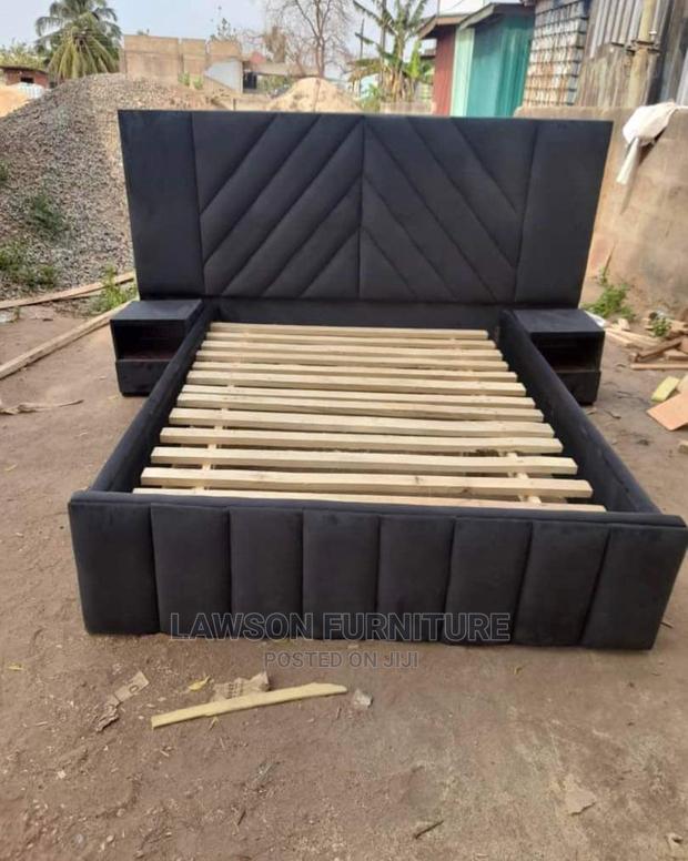 Double Bed With Side Drawers