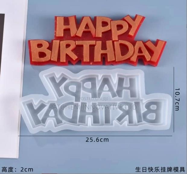 Happy Birthday Silicone Mold