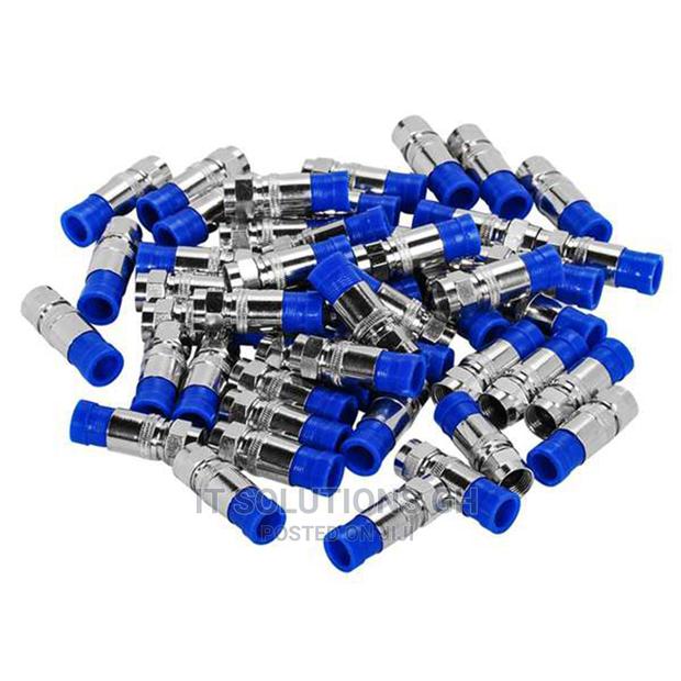 RG6 Compression Connectors Coaxial Cable Waterproof Connecti · Photo 2