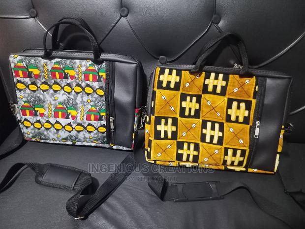 African Print /Leather Offlice/Laptop Bag · Photo 4